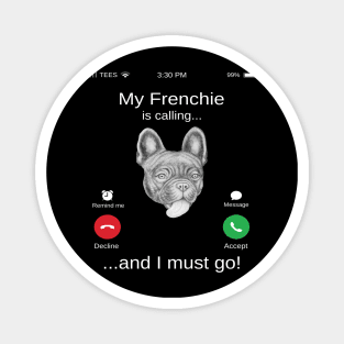 French Buldog lovers gifts for Frenchie Dad Fathers Day Magnet